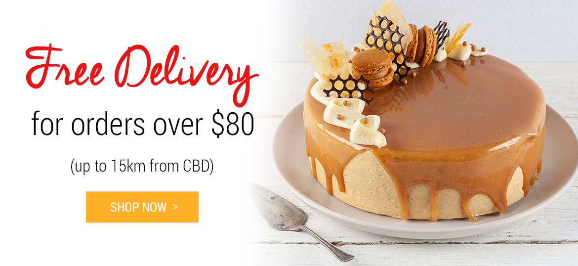 Free delivery for orders over $80 (up to 15km from CBD